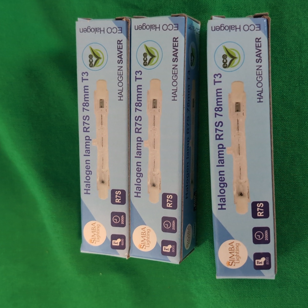 Simba Halogen Lamp R7S 78mm T3 (3 Bulbs)